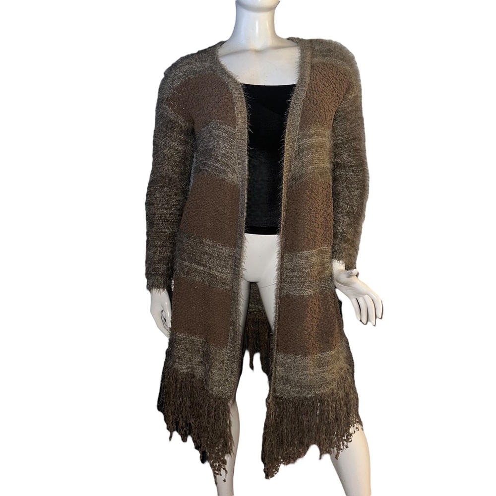 Anthropologie Ryu color block duster cardigan